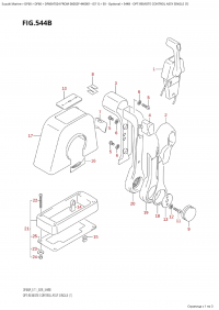 544B - Opt:remote Control Assy  Single  (1) (544B -    ,  (1))