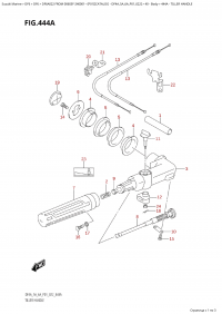 444A - Tiller  Handle (444A - )