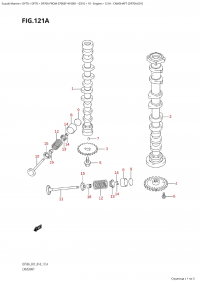 121A - Camshaft (Df70A:e01) (121A -   (Df70A: e01))