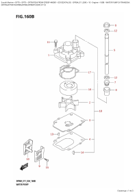 160B  -  Water  Pump (X-Transom: (160B -   (X-Transom:)