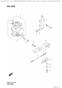 163E - Throttle Body  (Df70A,Df90A) (163E -   (Df70A, Df90A))