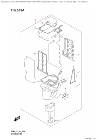 585A  -  Opt:gasket  Set (585A - :  )