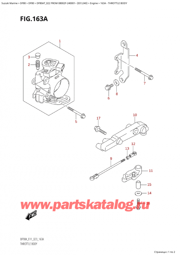  ,   , Suzuki Suzuki DF80A TS / TL FROM 08002F-240001~  (E01) - 2022,  