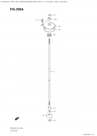 206A - Clutch Rod (206A -  )