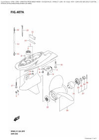 407A - Gear Case ((E01,E03,E11):(Df70A, (407A -    ( (E01, E03, E11) : (Df70A,)