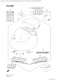 420E - Engine Cover (Df80A:e01) (420E -   () (Df80A: e01))