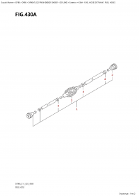 430A - Fuel Hose (Df75A:w / Fuel Hose) (430A -   (Df75A: w /  ))