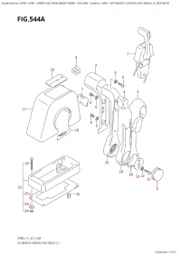 544A - Opt:remote Control Assy Single  (1) (544A -    ,  (1))