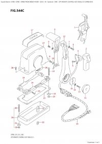 544C - Opt:remote Control Assy Single (1) (Df80A:e01) (544C -    ,  (1) (Df80A: e01))