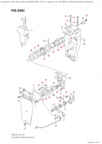 545C - Opt:remote Control Assy Single (2)  (Df80A:e01) (545C -    ,  (2) (Df80A: e01))