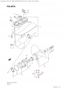 407A - Gear Case (407A -   )