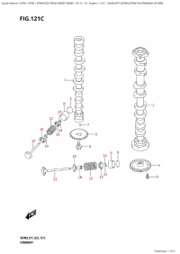 121C - Camshaft (Df90A,Df90Ath,Df90Awqh,Df100B) (121C -   (Df90A, Df90Ath, Df90Awqh, Df100B))