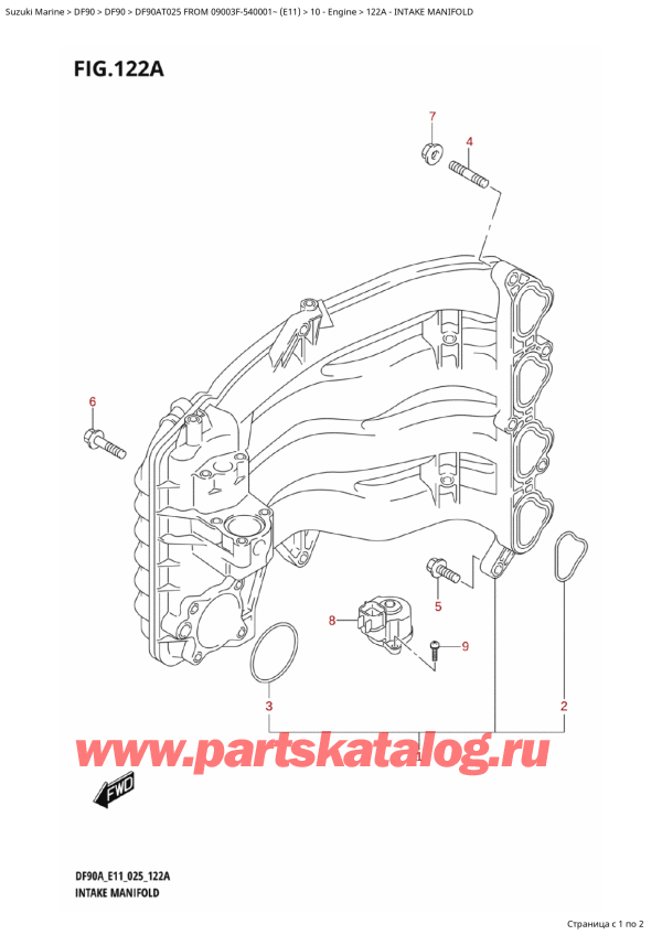 ,    , Suzuki DF90A TS / TL FROM 09003F-540001~ (E11 025)  2025 ,  