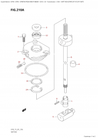 210A  -  Shift Rod (Df90T,Df115T,Df115Wt) (210A -   (Df90T, Df115T, Df115Wt))