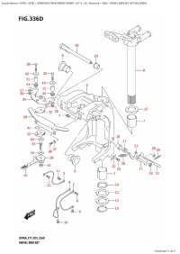 336D - Swivel Bracket (Df70A,Df90A) (336D -   (Df70A, Df90A))