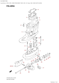 405A - Drive Shaft Housing (405A -   )