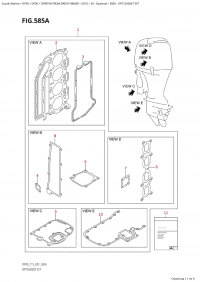 585A - Opt:gasket Set (585A - :  )