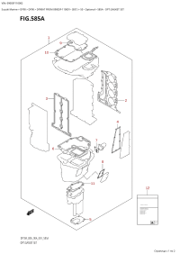 585A - Opt:gasket Set (585A - :  )