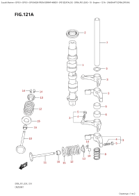 121A - Camshaft (Df8A,Df9.9A) (121A -   (Df8A, Df9.9A))