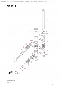 121A - Camshaft (W / Manual Starter) (121A -   (W /  ))