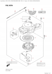 167A - Recoil Starter (Df9.9B:p01) (167A -   (Df9.9B: p01))