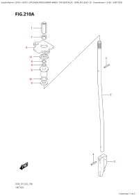 210A  -  Shift  Rod (210A -  )