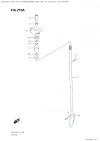 210A - Shift Rod (210A -  )