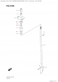 210A - Shift Rod (210A -  )