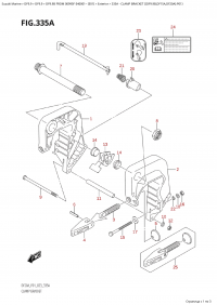 335A - Clamp Bracket ((Df9.9B,Df15A,Df20A):P01) (335A -   ( (Df9.9B, Df15A, Df20A) : P01))