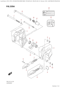 335A - Clamp Bracket  (Df8A,Df9.9A) (335A -   (Df8A, Df9.9A))