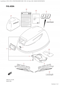 420A - Engine Cover (Df9.9B:p01) (420A -   () (Df9.9B: p01))