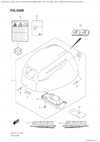 420D - Engine Cover (Df9.9A:(021,022,023)) (420D -   () (Df9.9A: (021, 022, 023) ))