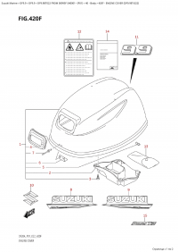 420F - Engine Cover (Df9.9Bt:022) (420F -   () (Df9.9Bt: 022))