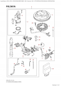 561A  -  Opt:starting Motor (Manual Starter)  (Df9.9B) (561A - :  ( ) (Df9.9B))