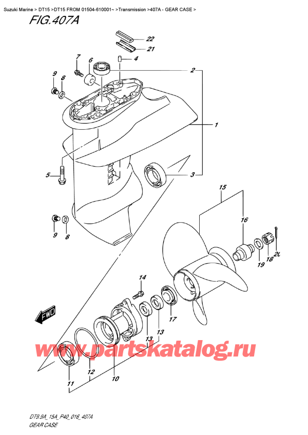  ,   , SUZUKI DT15A S / L FROM 01504-810001~ (P40 015), 