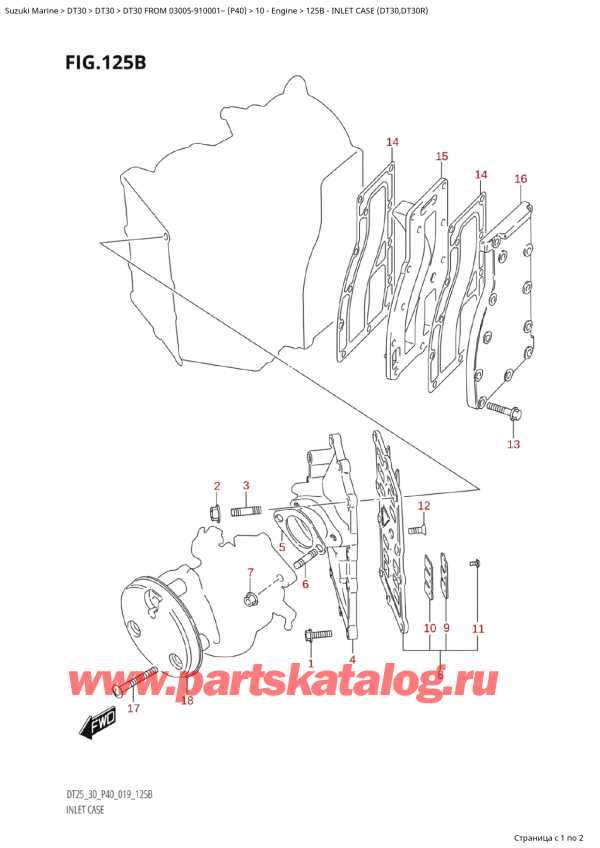  ,    , Suzuki  DT30 S / L FROM 03005-910001~ (P40 025) ,  Case (Dt30, Dt30R)