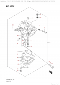 128C - Carburetor  (Dt40W:p90,Dt40Wr:p40,Dt40Wr:p90) (128C -  (Dt40W: p90, Dt40Wr: p40, Dt40Wr: p90))