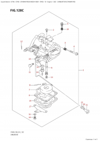 128C - Carburetor (Dt40Wr:p40) (128C -  (Dt40Wr: p40))