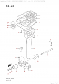 141B - Exhaust Tube (Dt40Wr:p40) (141B -   (Dt40Wr: p40))