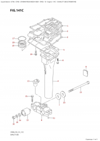 141C - Exhaust Tube (Dt40Wr:p40) (141C -   (Dt40Wr: p40))