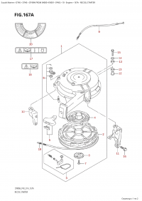 167A - Recoil Starter (167A -  )