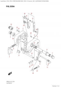 335A - Clamp Bracket (Dt40W,Dt40Wk) (335A -   (Dt40W, Dt40Wk))