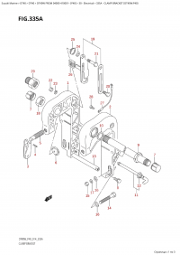 335A - Clamp Bracket (Dt40W:p40) (335A -   (Dt40W: p40))