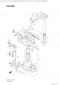 336C - Swivel Bracket (Dt40Wr:p40) (336C -   (Dt40Wr: p40))