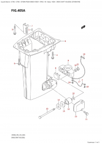 405A - Drive Shaft Housing (Dt40W:p40) (405A -    (Dt40W: p40))