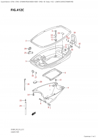 412C - Lower Cover (Dt40Wr:p40) (412C -    (Dt40Wr: p40))