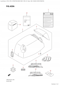 420A - Engine Cover (Dt40W:p40) (420A -   () (Dt40W: p40))