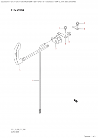 208A - Clutch Lever (Dt9.9:P40) (208A -   (Dt9.9: P40))