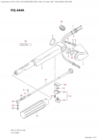 444A - Tiller Handle (Dt9.9:P40) (444A -  (Dt9.9: P40))