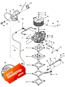 Carburetor And Linkage (serial # 0f615762 Thru 0f745405) (���������� � ��������� �������� (serial # 0f615762 Thru 0f745405))